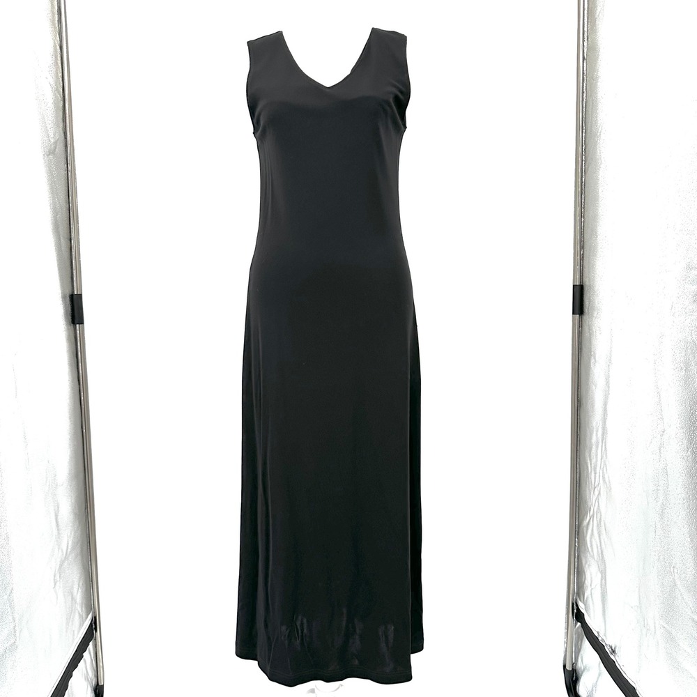 J.Jill Black Sleeveless Midi Dress Dress Size Small